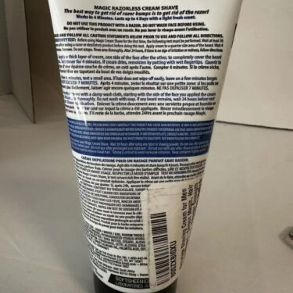SoftSheen Carson Magic Fresh Scent Razorless Cream Shave Regular Strength 6.0 oz